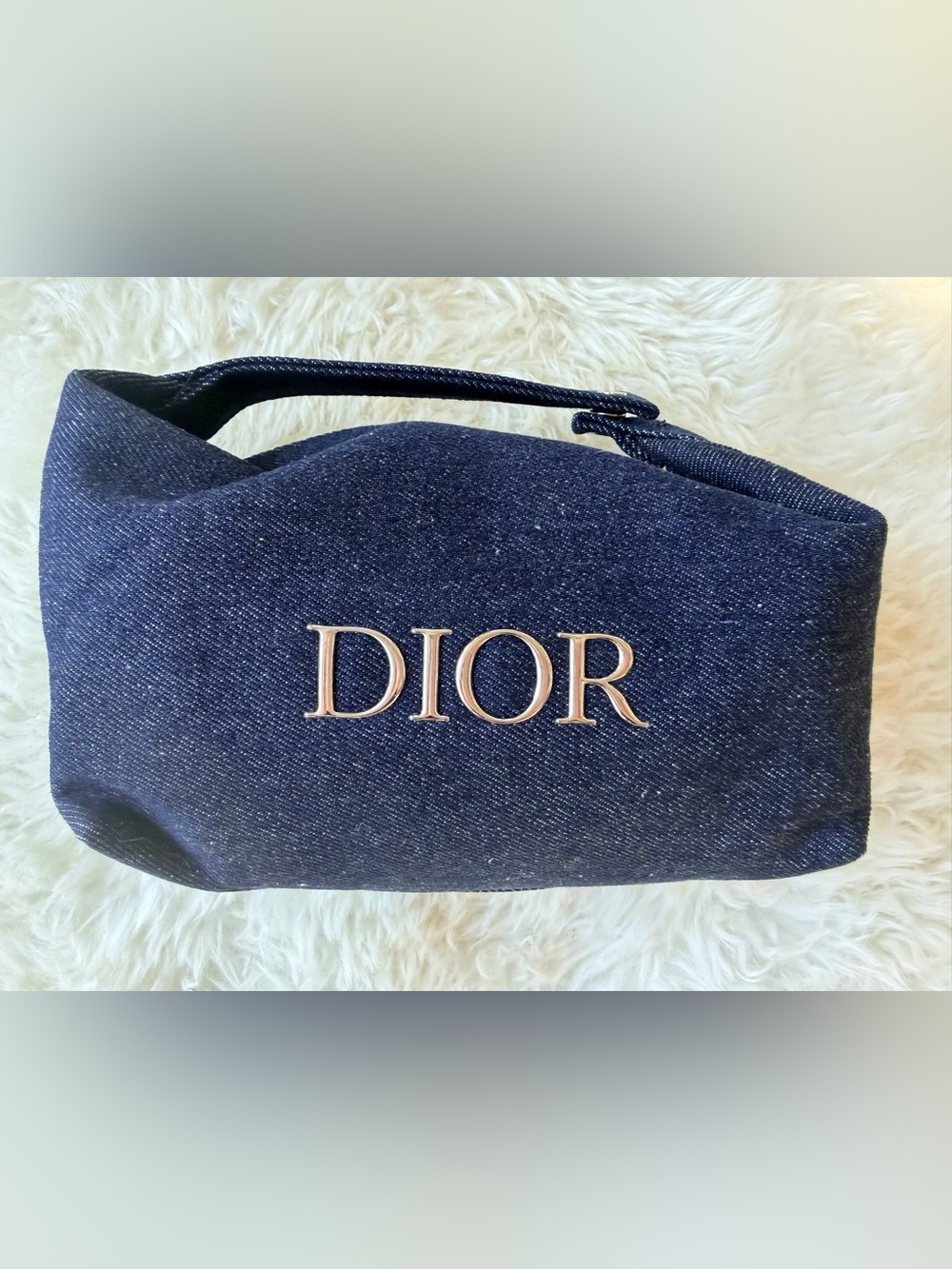 Dior Dark Denim Pouch w Silver Hardware NEW in Box/SEALED in Plastic Bag GWP - Picture 6 of 15
